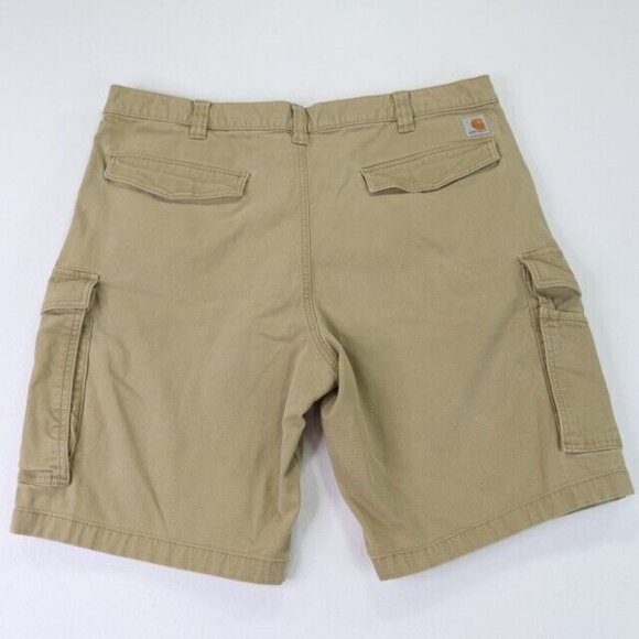 Carhartt Shorts Mens 40 x 10 1/2 Brown Cargo Relaxed Fit Slight Stretch - Picture 5 of 11